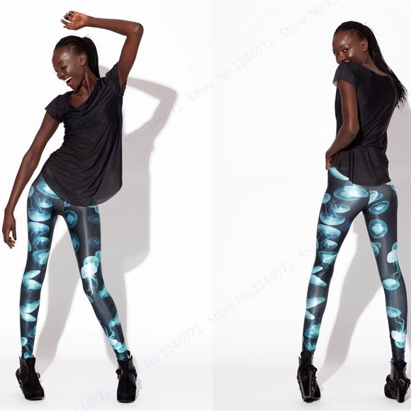 Blackmilk Pants - BlackMilk Clothing: Jellyfish Leggings